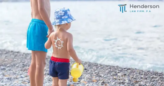 two kids by the beach